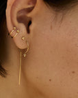 Pensée Threader Earrings