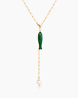 Fortuna Lariat Necklace | Jade