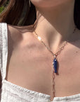 Fortuna Lariat Necklace | Lapis