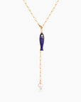 Fortuna Lariat Necklace | Lapis