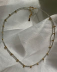 Khaya Beaded Gem Necklace