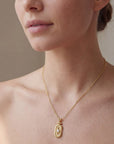 Greta Pendant Necklace | White Topaz