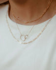 Duo Circle Necklace | 14K