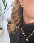 Mini Chunky Twist Hoop Earrings Earrings P&K   