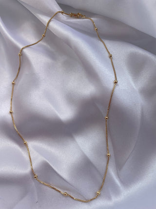 Satellite Gold Choker Necklaces P&K   