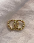 Bubble Huggie Hoops Earrings P&K 11mm  
