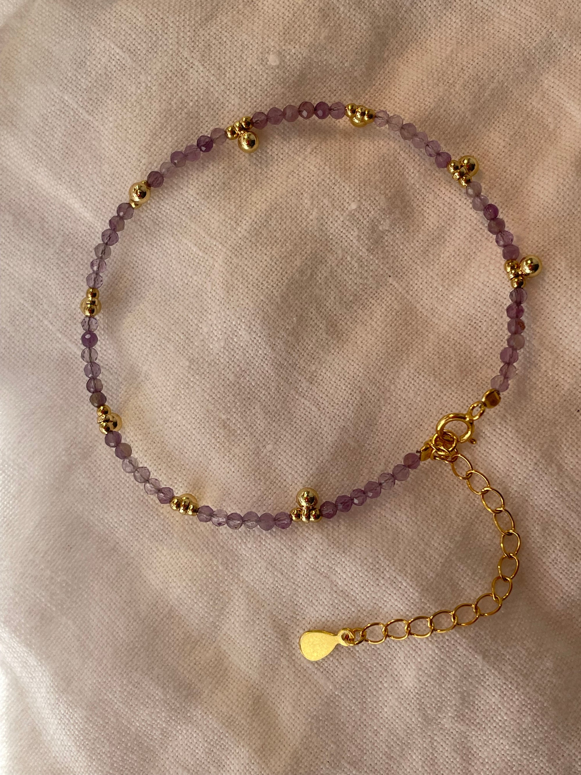 Khaya Beaded Gem Bracelet Bracelets P&amp;K Amethyst  