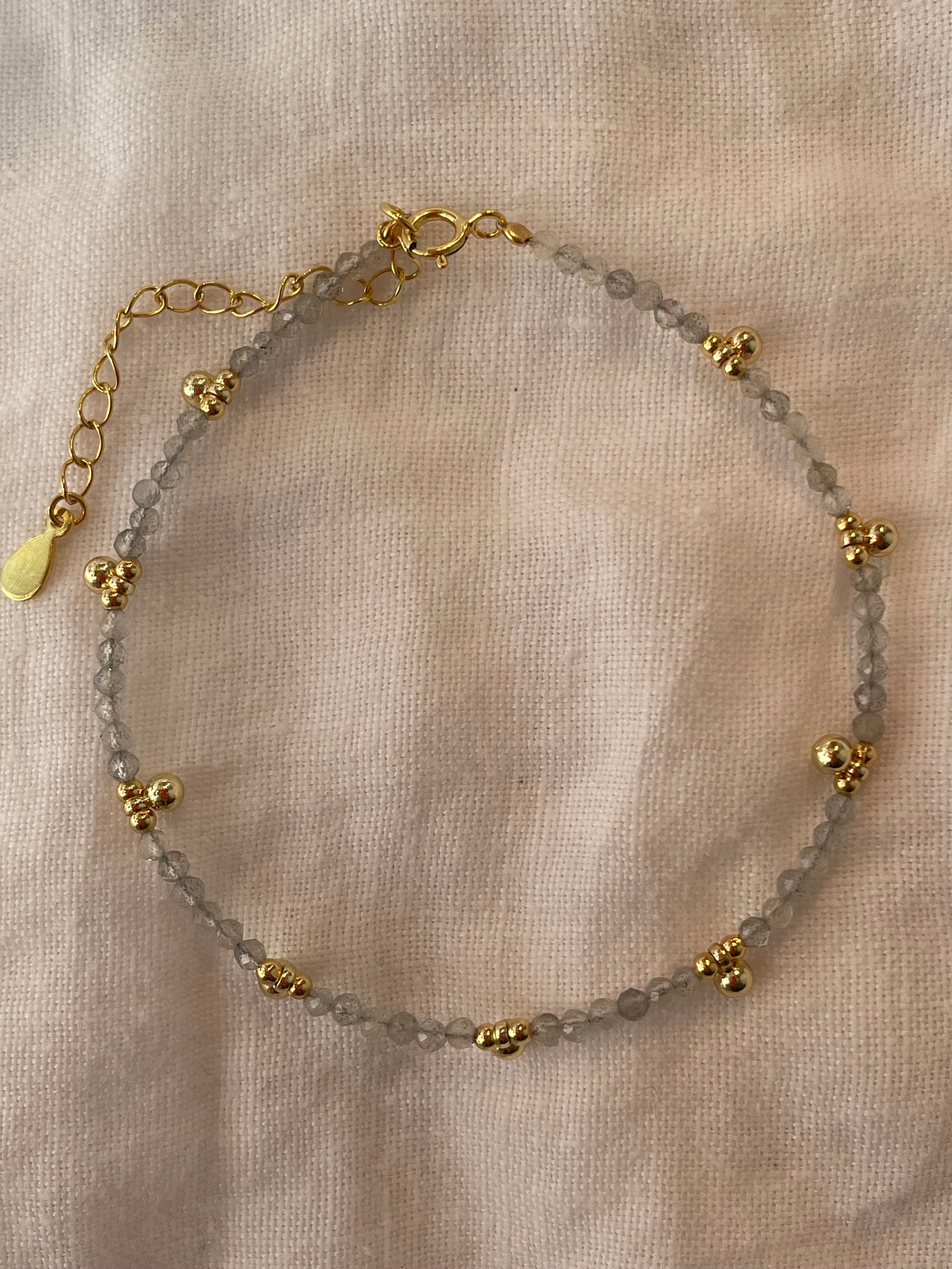 Khaya Beaded Gem Bracelet Bracelets P&amp;K Labradorite  