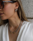 Nova Round Box Chain Necklace | Two-Tone