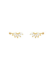 Marquise Fan Screw Ball Back Earring | Single