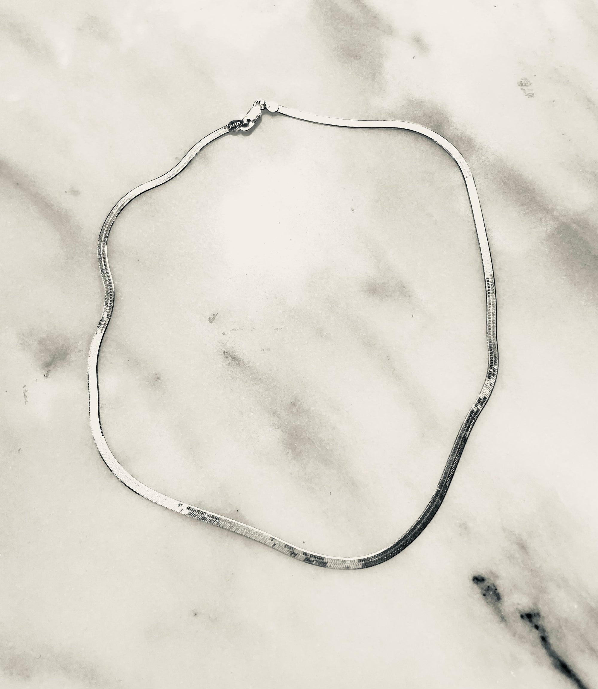 Thin Herringbone Necklace