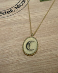 Victoria Pendant Necklace | Moon Motif