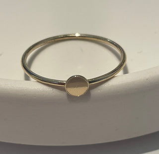 Polished Disc Stackable Ring