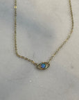 Tiny Opal Eye Necklace