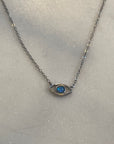 Tiny Opal Eye Necklace
