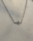 Small East-West Cross Necklace