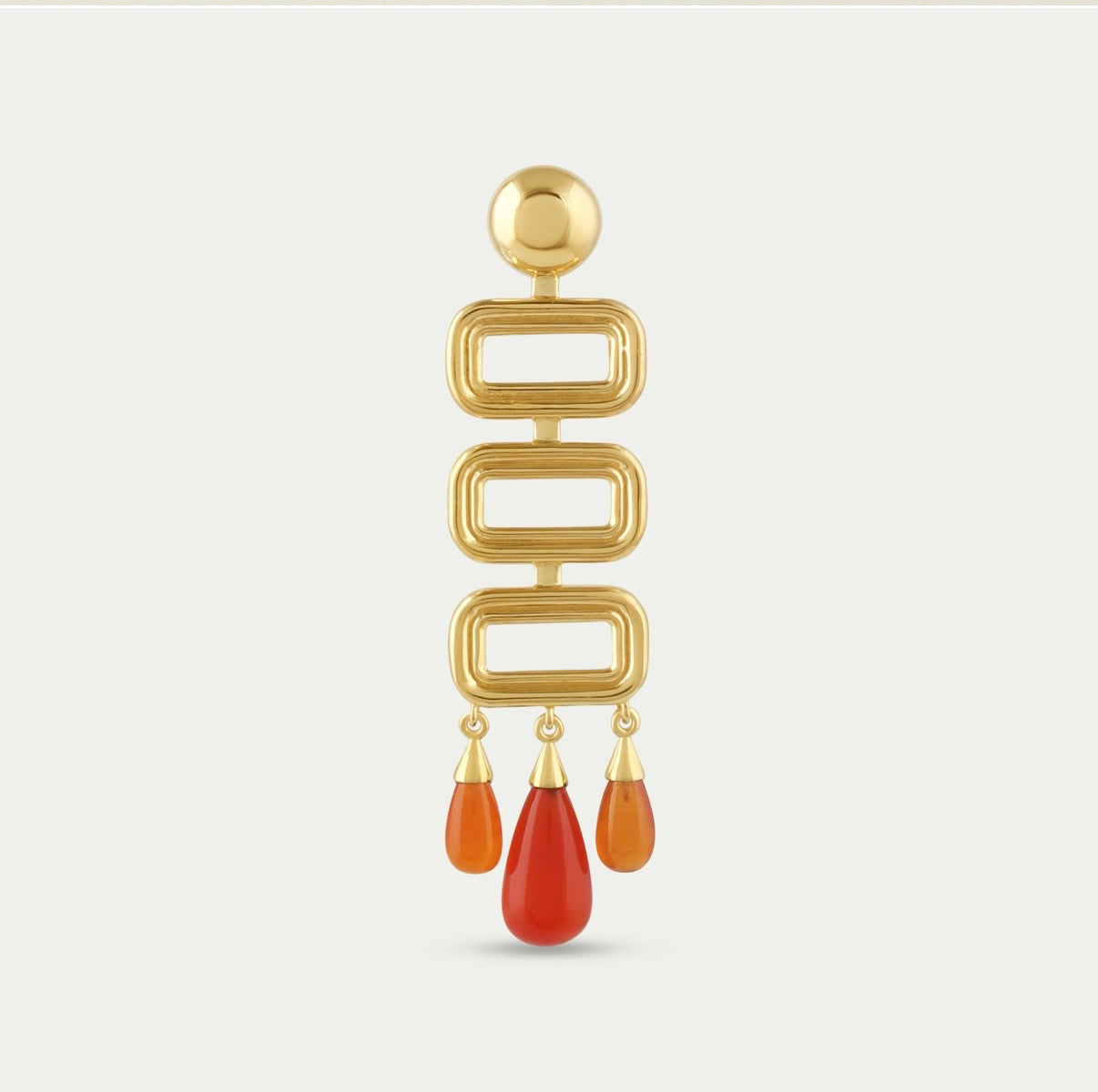Marcela Brooch / Pendant | Red Onyx