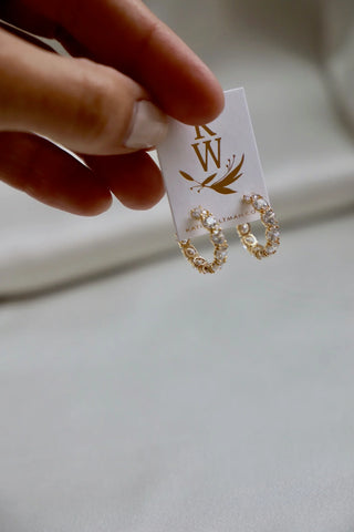 Stella Eternity Hoops Earrings Katie Waltman Jewelry   