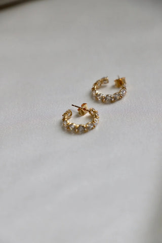 Stella Eternity Hoops Earrings Katie Waltman Jewelry   