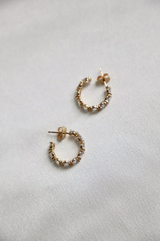 Stella Eternity Hoops Earrings Katie Waltman Jewelry   