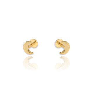Moon Cartilage Earring | Single | Flat Back