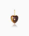 Isabel Paperclip Chain Heart Necklace | Tiger's Eye