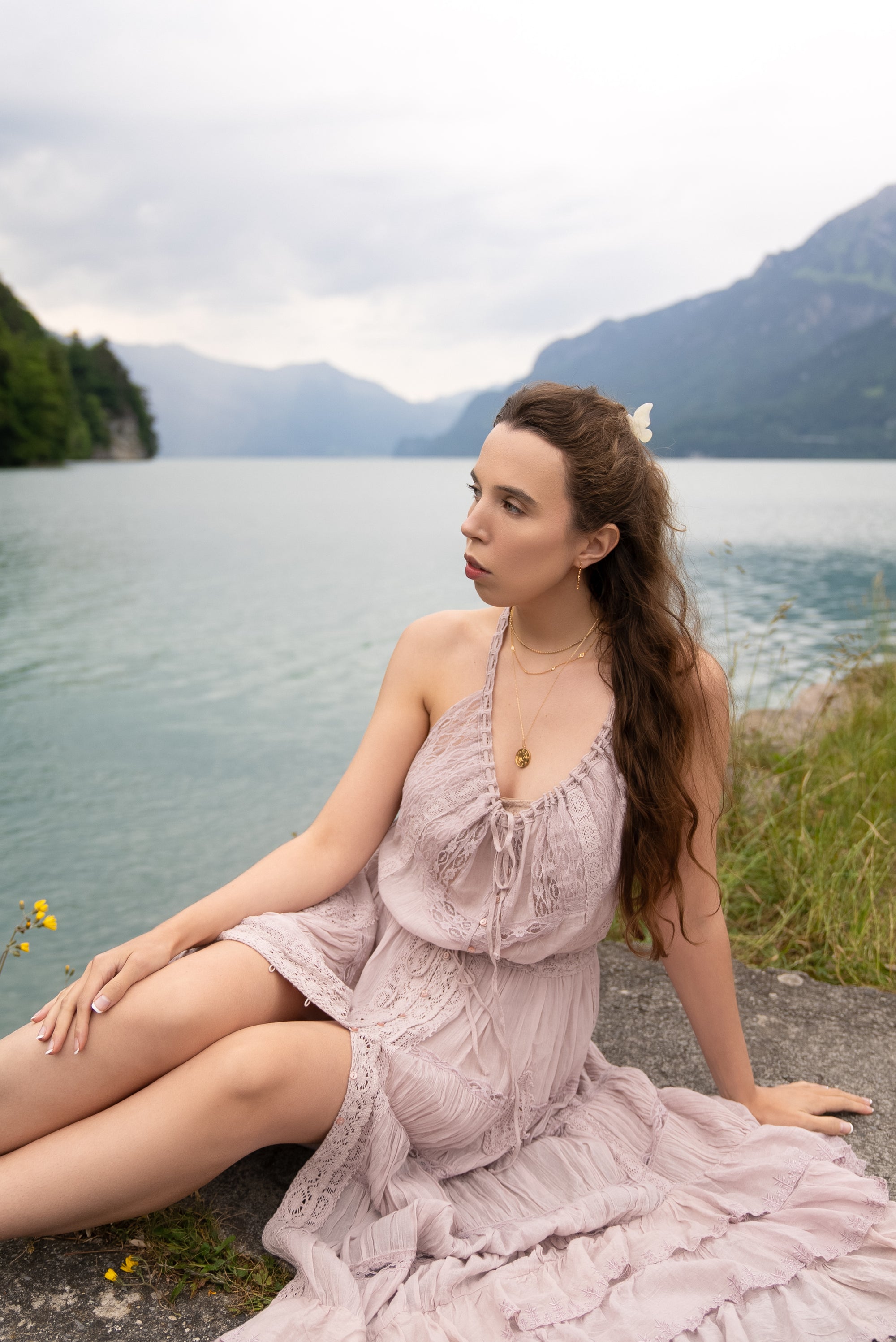 Floatesse Necklace | White CZ Necklaces Leah Alexandra   