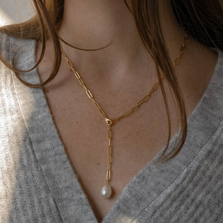 Fortuna Lariat Necklace | Green Dot Jasper
