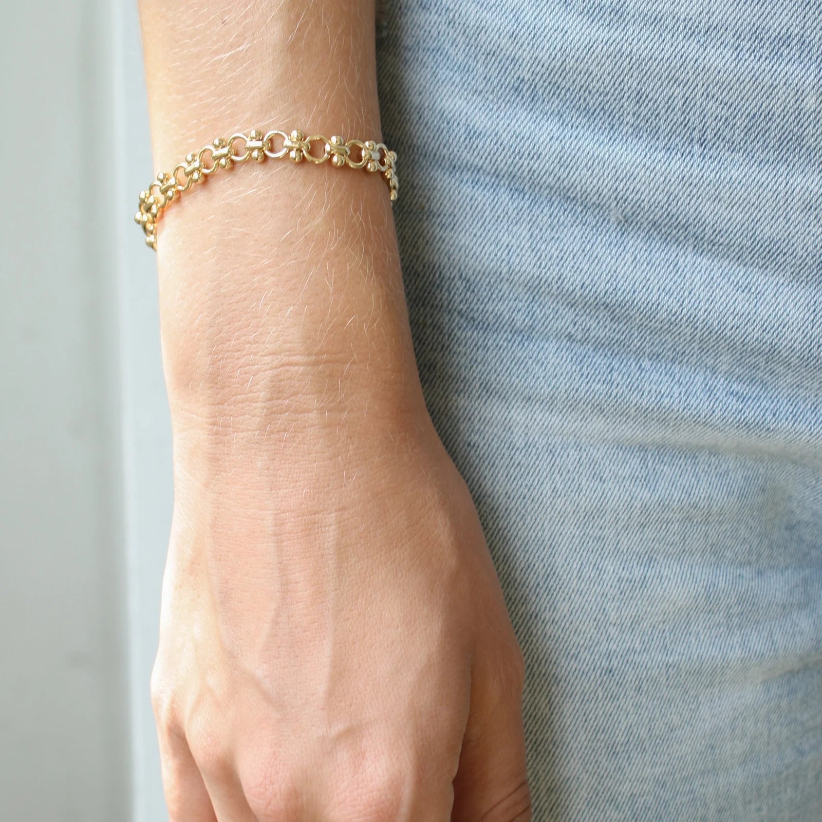 Chloe Chain Bracelet Bracelets Leeada Studio   