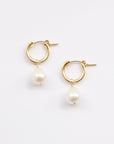 Amelia Pearl Hoops | Teardrop