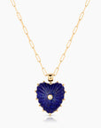 Malene Heart Necklace | Lapis