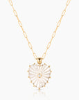 Malene Heart Necklace | Mother of Pearl