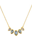Awaken Intuition Petal Necklace | Labradorite