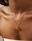 Spiritual Strength Lotus Necklace | Garnet