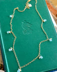 Dew Drop Necklace | Aqua Chalcedony