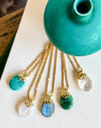 Mendhi Necklace | Moonstone