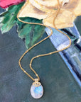 Mendhi Necklace | Moonstone