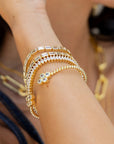 Maisley Tennis Bracelet | Gold