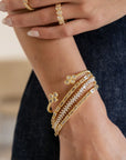 Maisley Tennis Bracelet | Gold