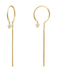 Pensée Threader Earrings