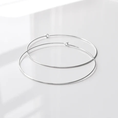 Petite Lola Hoop Earrings Earrings THATCH Siver  