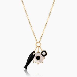 Florence Black Enamel Charm