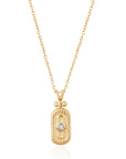 Greta Pendant Necklace | White Topaz