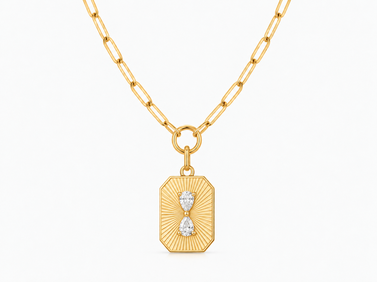 Carpe Diem Paperclip Necklace