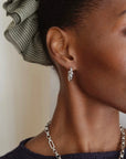 Karina Knot Hoops | Silver