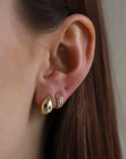 Dome Gold Earrings