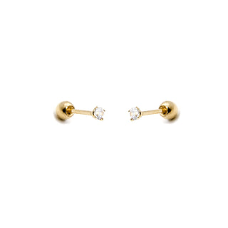 Ball Back CZ Stud | Single