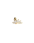 Marquise Fan Screw Ball Back Earring | Single
