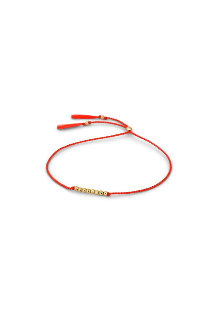 Friendship Bracelet No.3 Bracelets Abacus Row Coral  