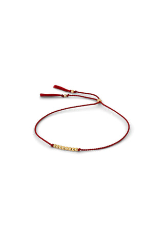 Friendship Bracelet No.3 Bracelets Abacus Row Garnet  